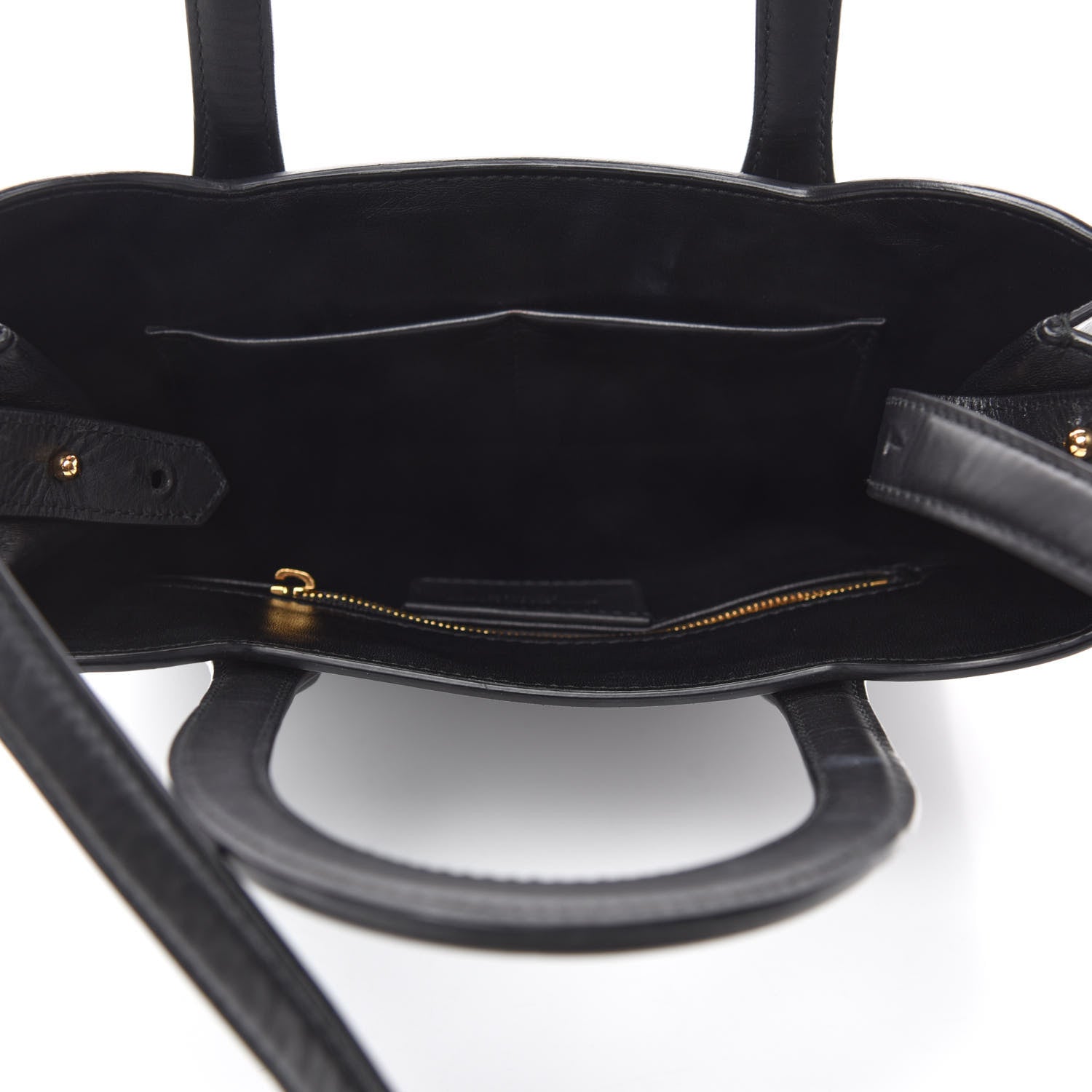 Balenciaga Calfskin Maillon Shoulder Bag Black 5 of 11