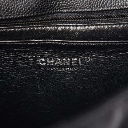Chanel Caviar Quilted Jumbo Single Flap Black 5 of 9