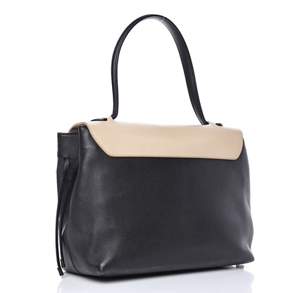 Louis Vuitton Calfskin Lockme MM Vanille Black 3 of 16