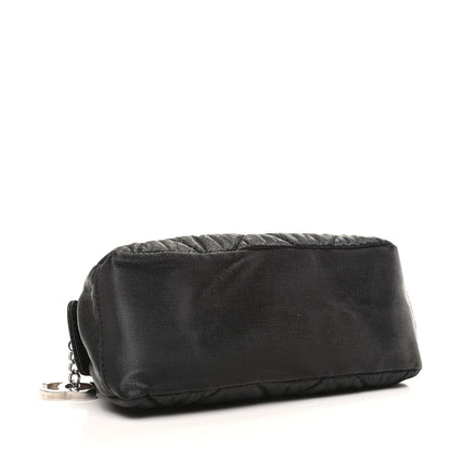 Chanel Coated Canvas Biarritz Cosmetic Case Black 4 of 10