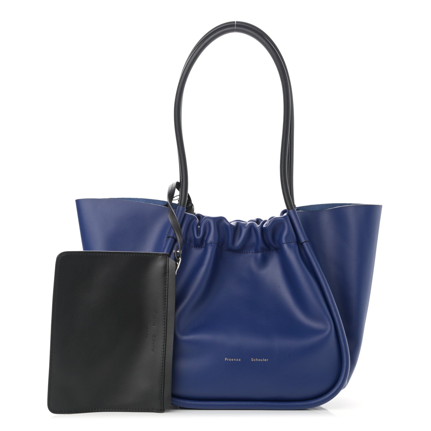 Proenza Schouler Calfskin Large Ruched Tote Cobalt 1 of 9