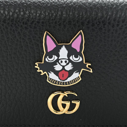 Gucci Dollar Calfskin Bosco Card Case Wallet Black 8 of 10