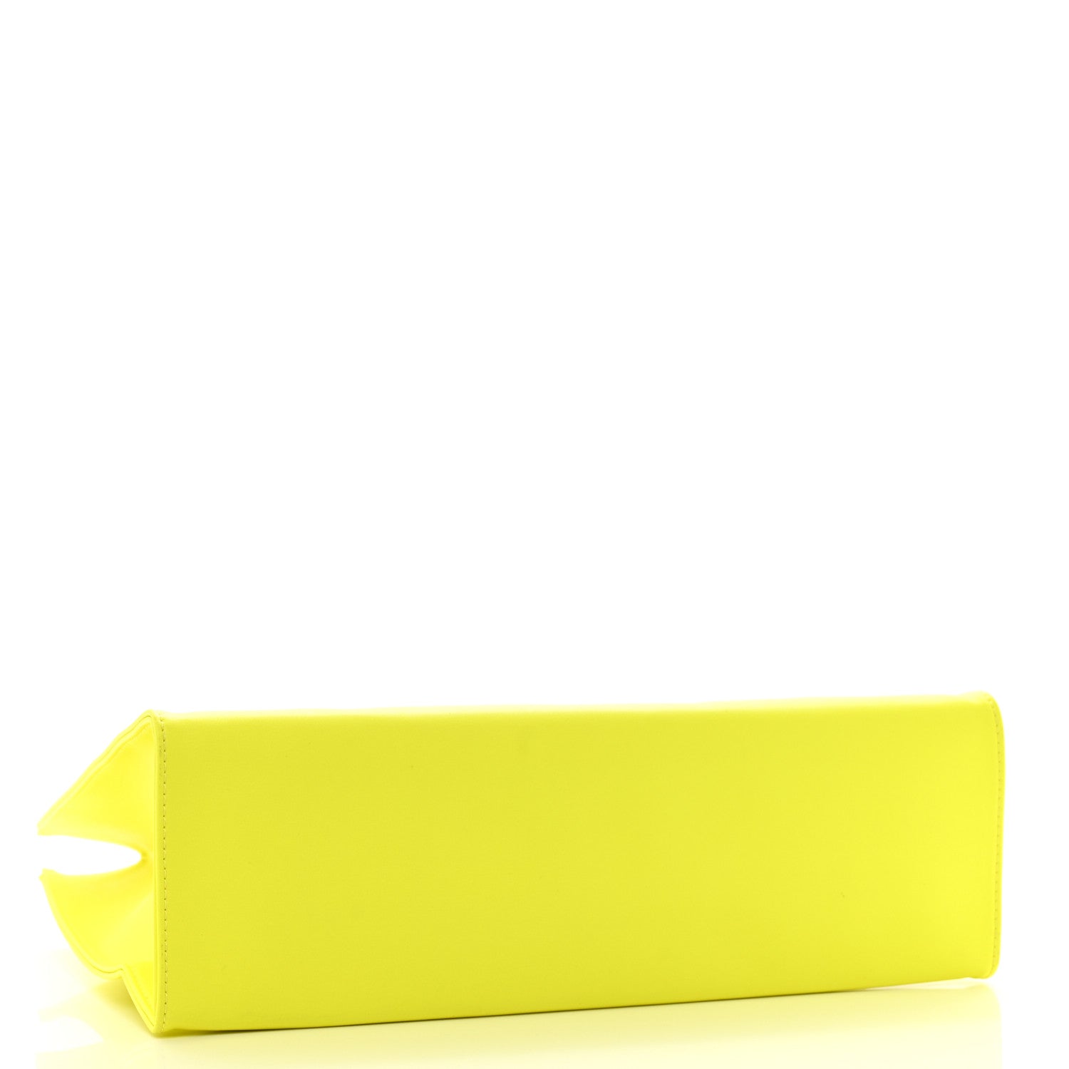 Telfar Vegan Leather Medium Shopping Bag Highlighter Yellow 4 of 13
