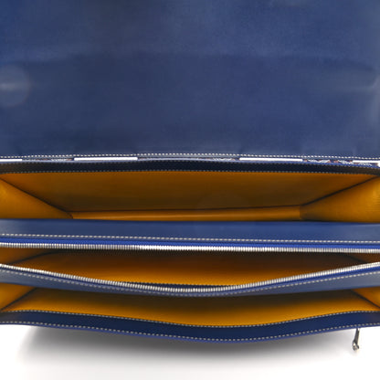 Goyard Goyardine Serviette Chypre Briefcase Blue 5 of 9