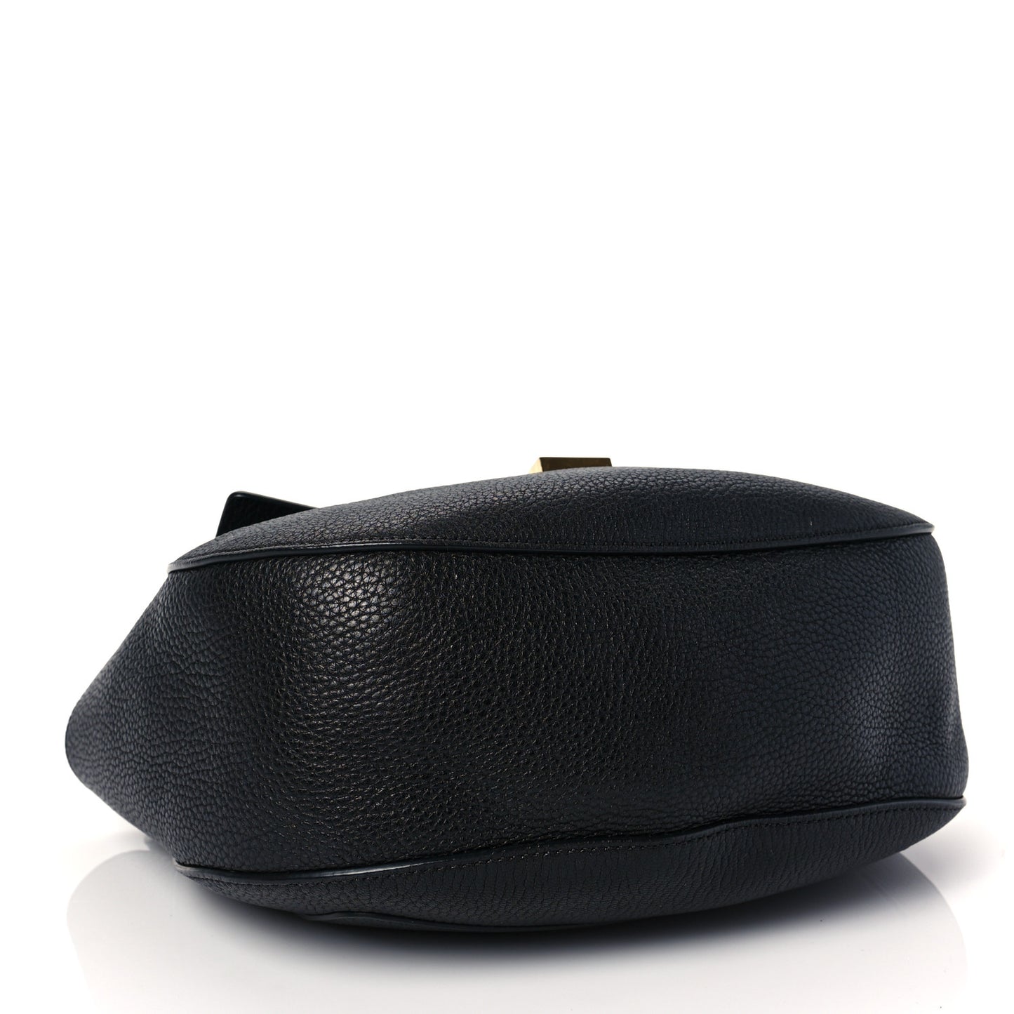 Grained Lambskin Drew Shoulder Bag Black
