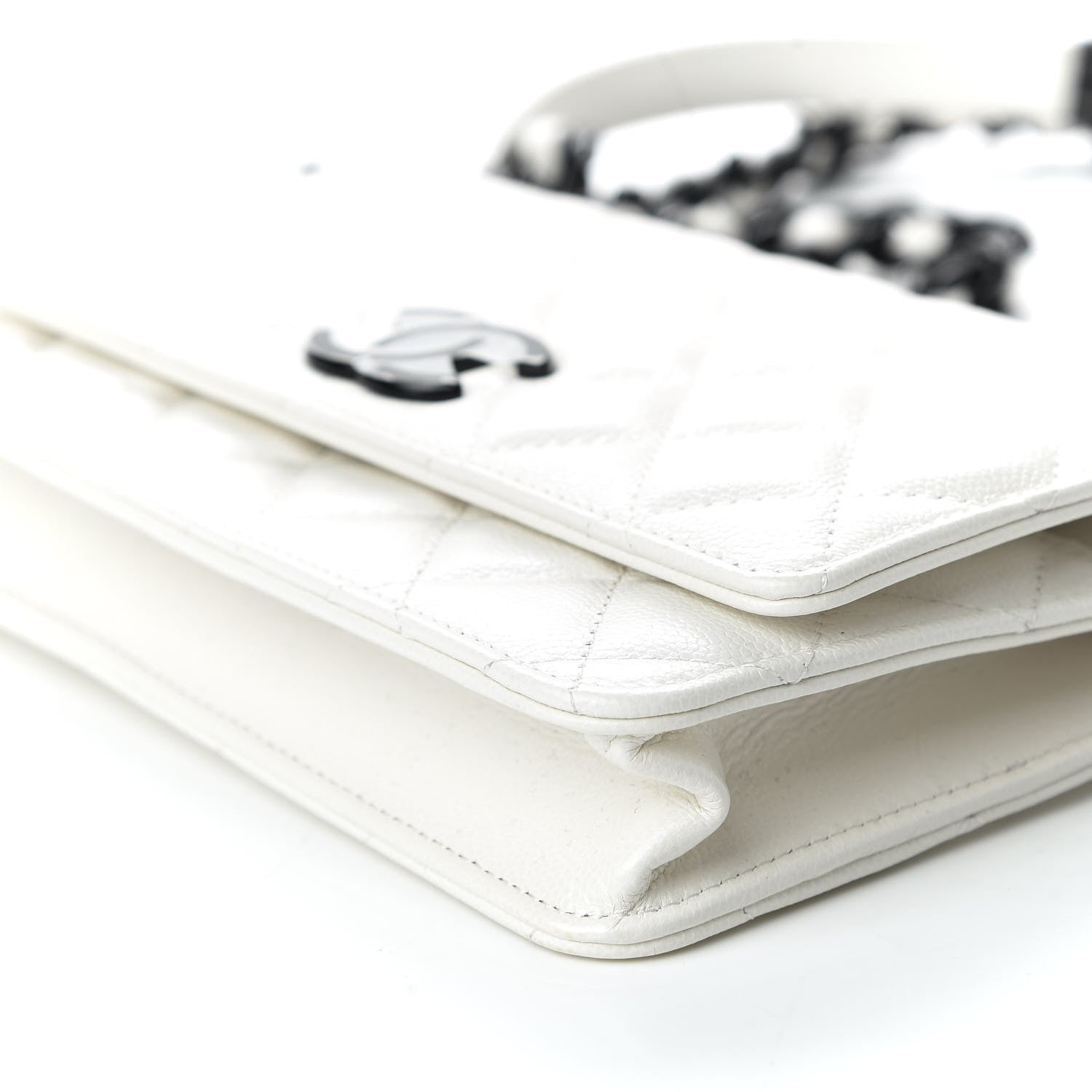 Chanel Caviar Quilted My Everything Wallet On Chain WOC White 6 of 10