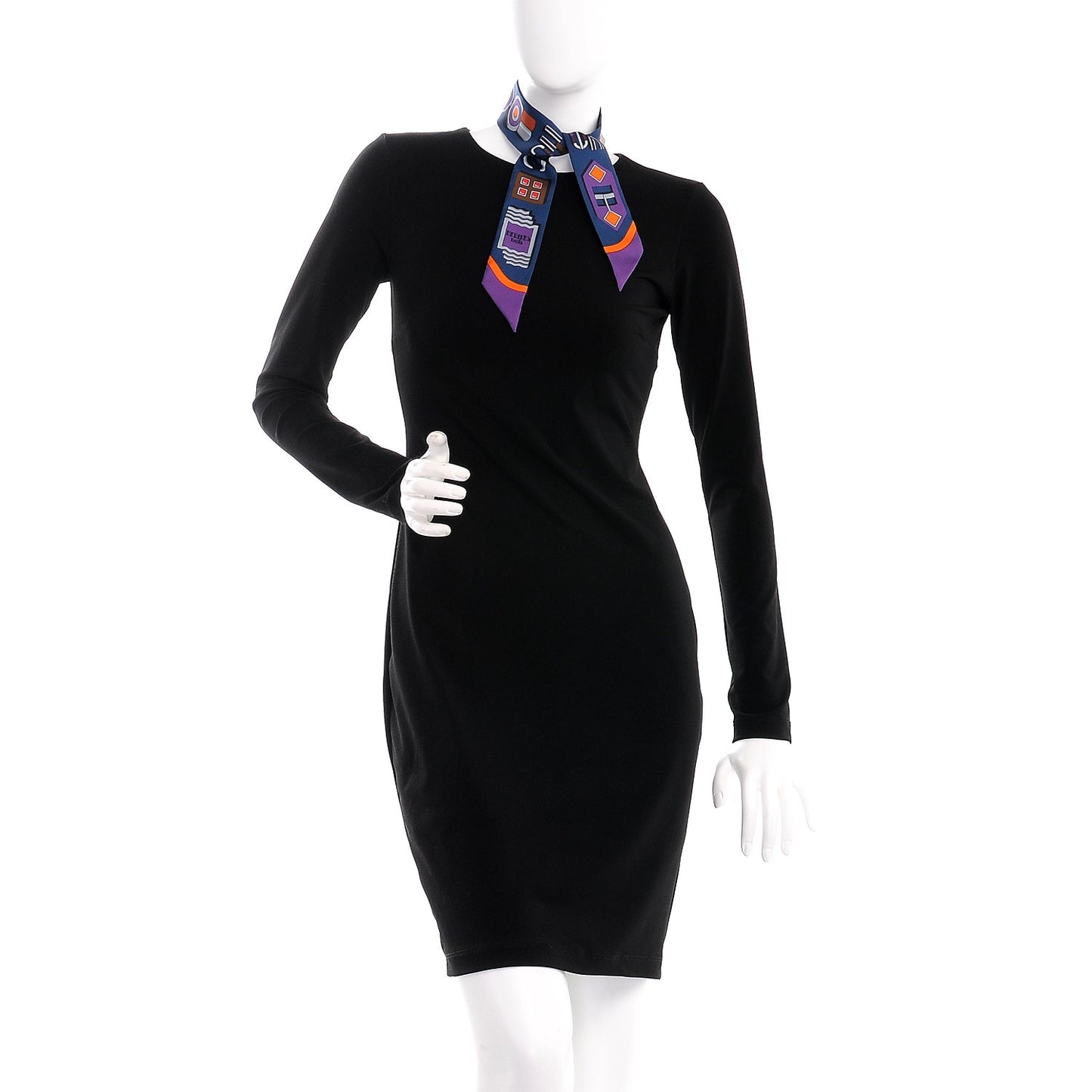 Silk Carre En Boucles Twilly Marine Violet Brun