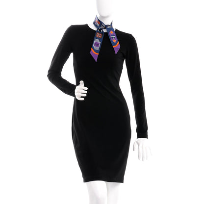 Hermes Silk Carre En Boucles Twilly Marine Violet Brun 2 of 6