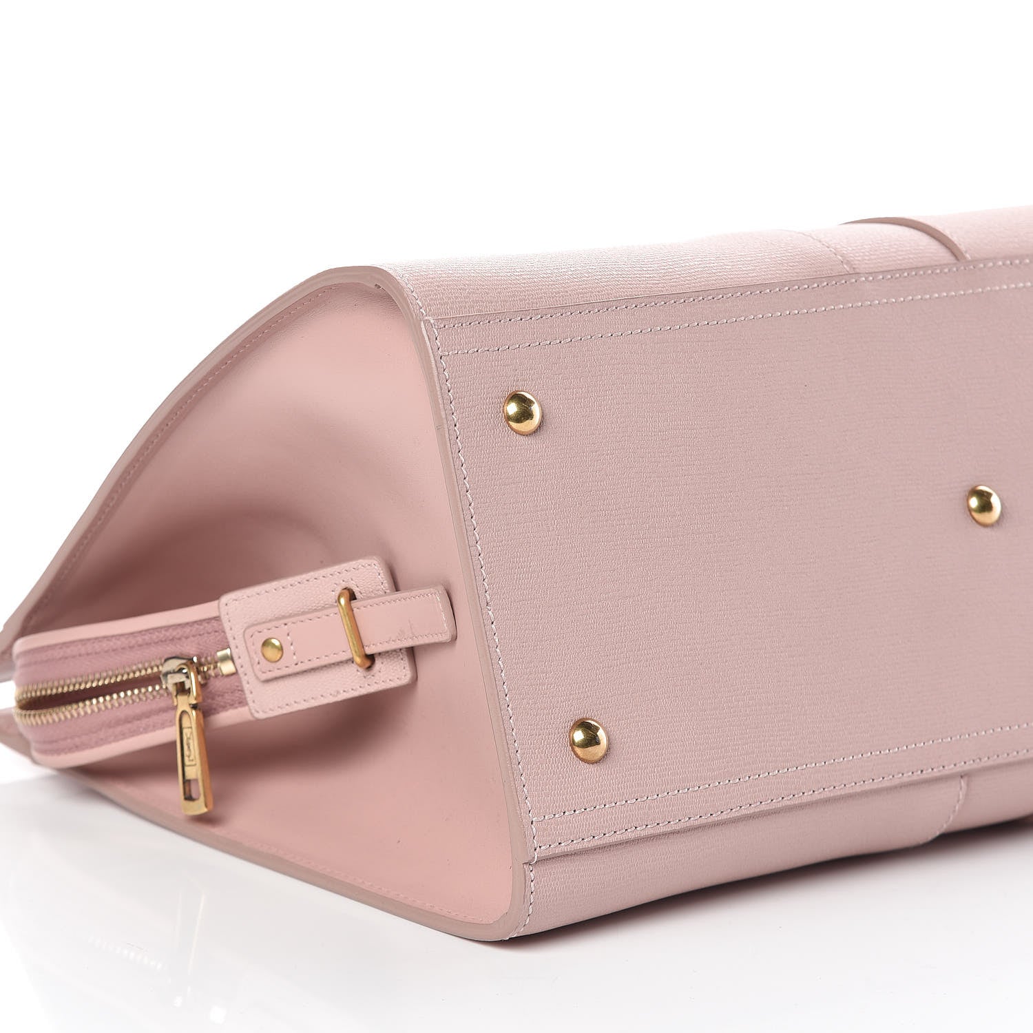 Saint Laurent Textured Calfskin Medium Cabas ChYc Light Pink 8 of 9