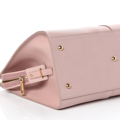 Saint Laurent Textured Calfskin Medium Cabas ChYc Light Pink 8 of 9