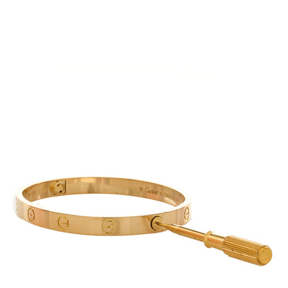 Cartier 18K Yellow Gold LOVE Bracelet 18 8 of 9