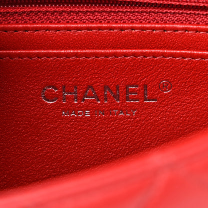 Chanel Lambskin Quilted Mini Rectangular Flap Red 6 of 10