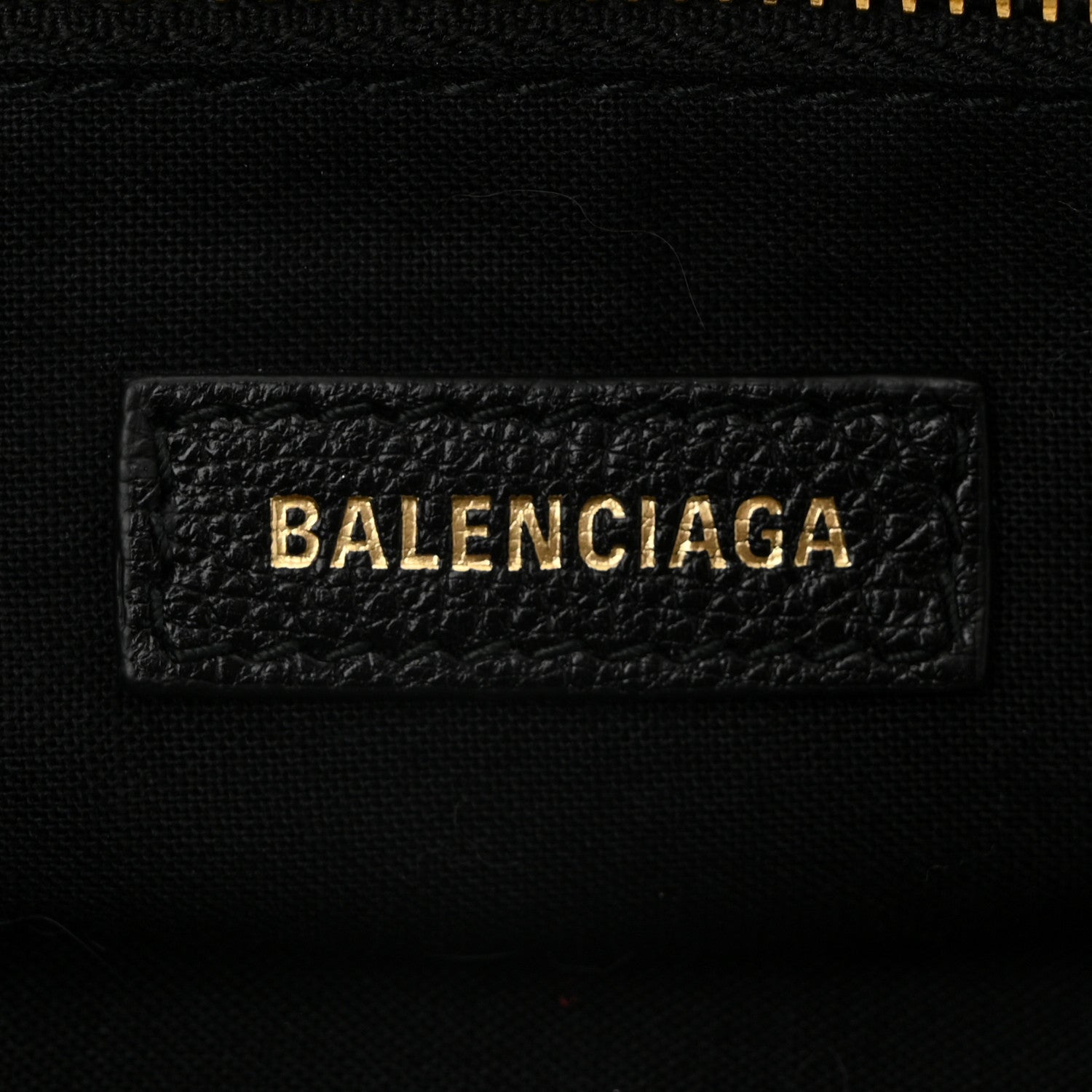 Balenciaga Chevre Gold Metallic Edge Hardware City Black 7 of 11
