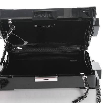 Chanel Plexiglass Barcode Boy Brick Lego Clutch Black 5 of 10