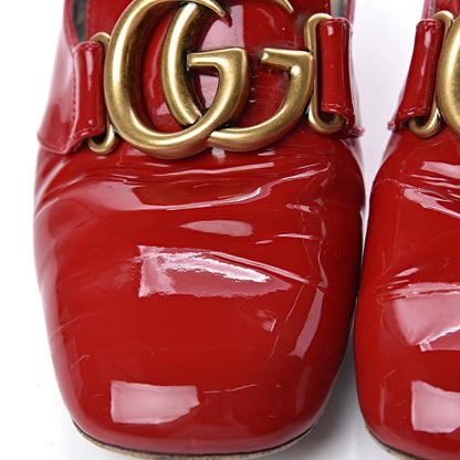 Gucci Vernice GG Victoire 55mm Loafer Pumps 39 Hibiscus Red 13 of 21