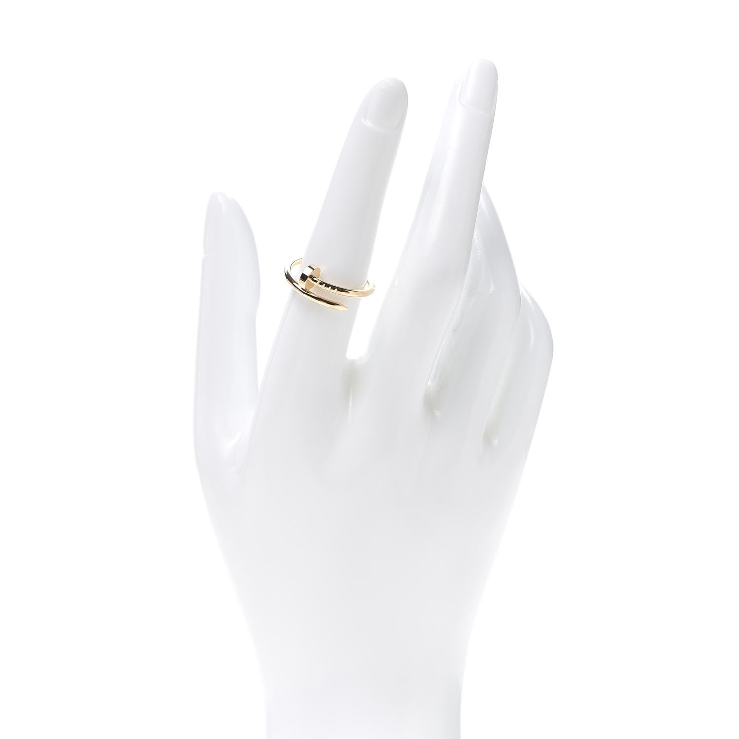 Cartier 18K Yellow Gold Small Juste Un Clou Ring 54 6.75 2 of 7