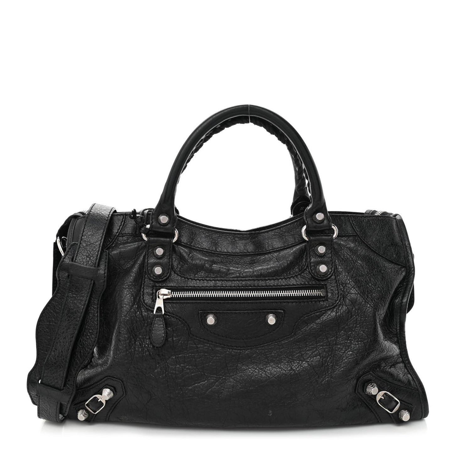 Agneau Giant 12 Silver Hardware City Black