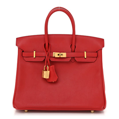 Hermes Swift Birkin 25 Rouge Casaque 1 of 13