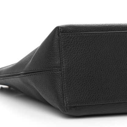 Valentino Garavani Grained Calfskin Rockstud Shoulder Tote Black 8 of 9