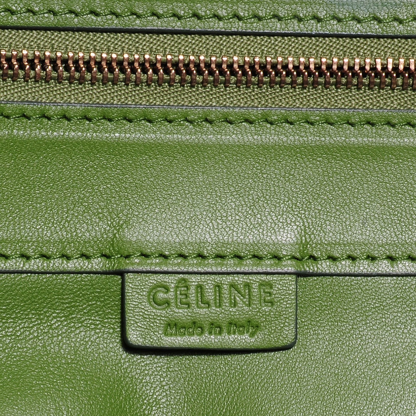 Lambskin Vertical Bi- Cabas Green
