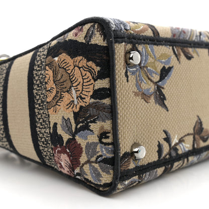 Christian Dior Canvas Embroidered Jardin D'Hiver Medium Lady D-Lite Beige Multicolor 9 of 13