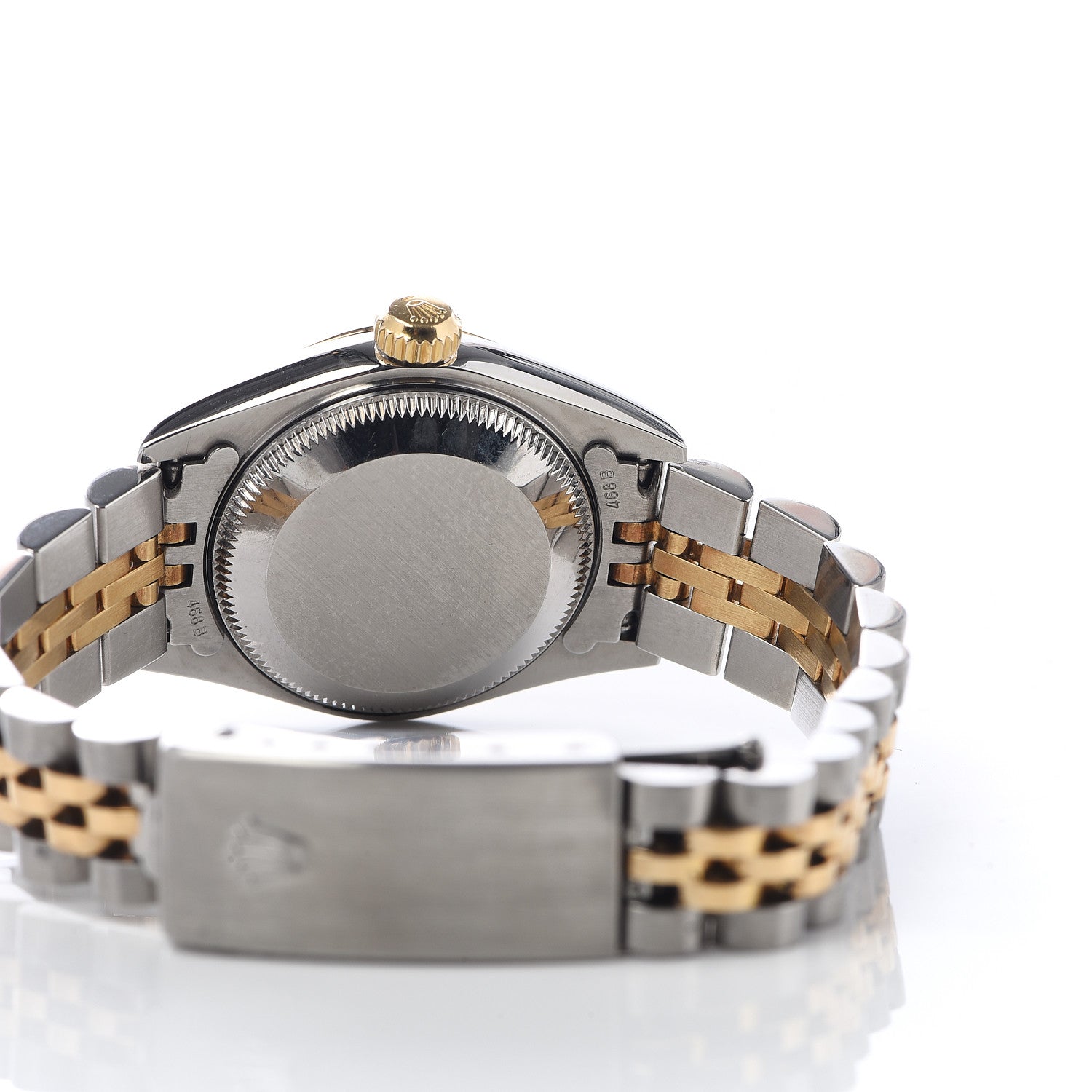 Rolex Stainless Steel 18K Yellow Gold Diamond 26mm Oyster Perpetual Datejust Watch Champagne Jubilee 79173 5 of 6