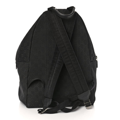 Gucci GG Monogram Web Medium Classic Backpack Black 4 of 10