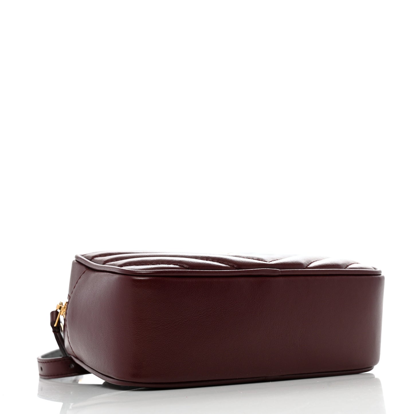 Calfskin Matelasse Monogram Lou Belt Bag Dark Legion Red