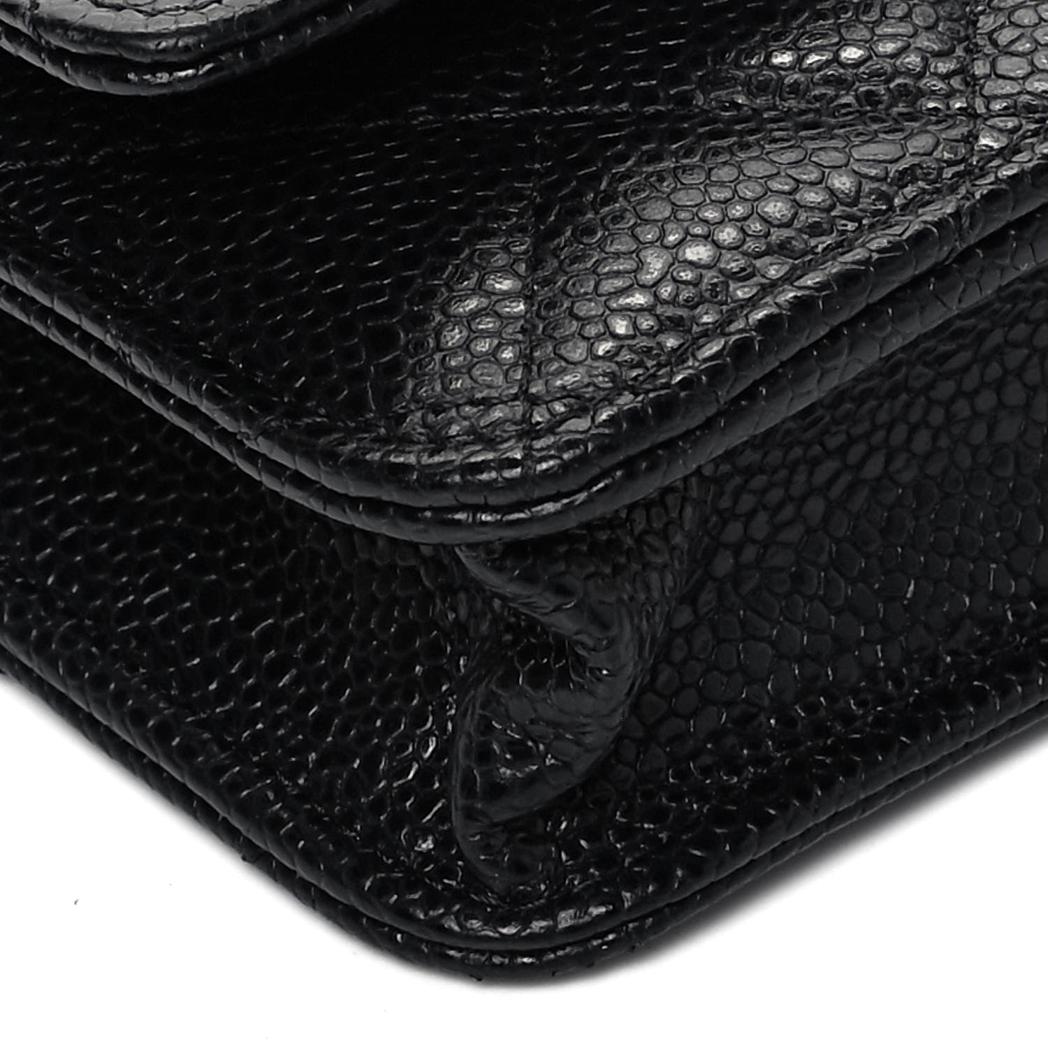 Chanel Caviar Quilted Wallet On Chain WOC Black 8 of 9