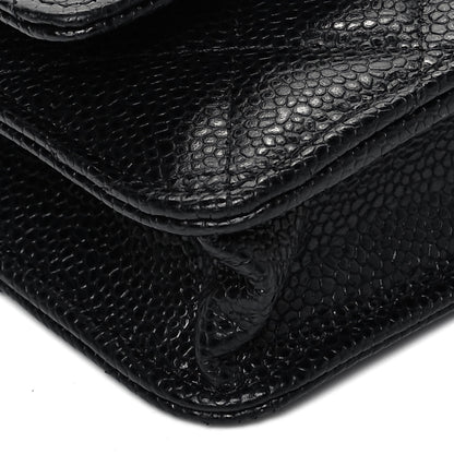 Chanel Caviar Quilted Wallet On Chain WOC Black 8 of 9