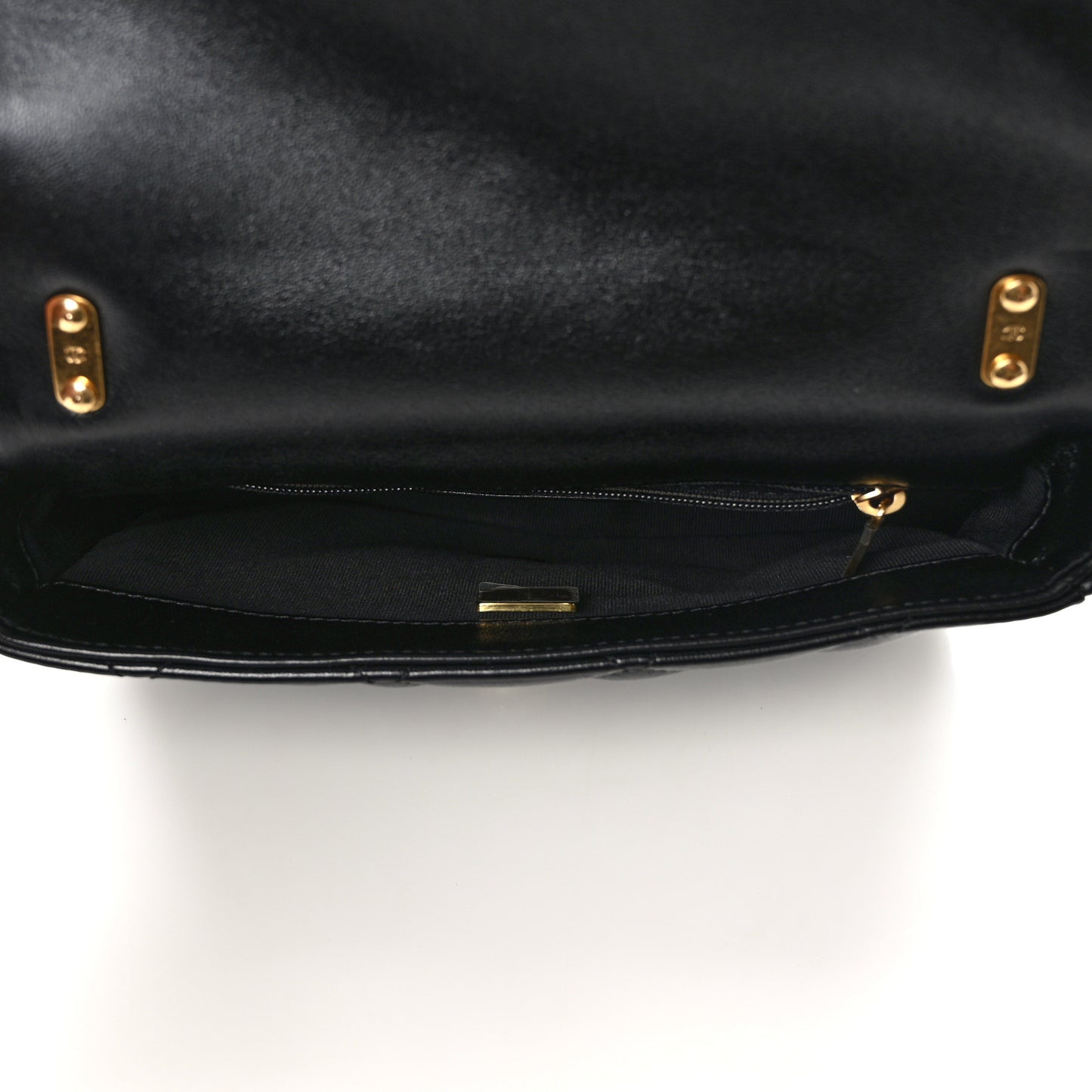 Lambskin Quilted Small Funky Town Flap Black