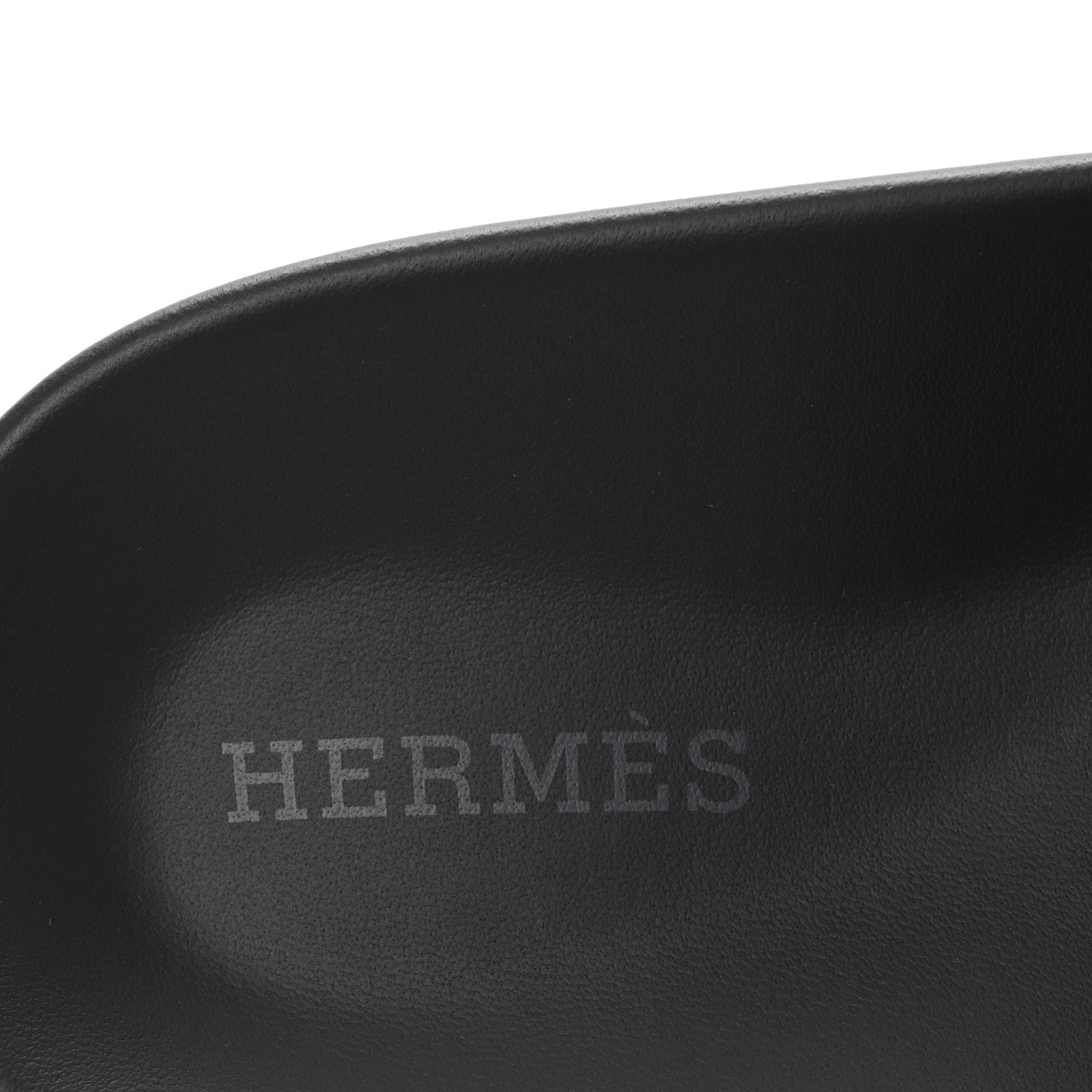 Hermes Calfskin Womens Empire Sandals 37.5 Black 8 of 9