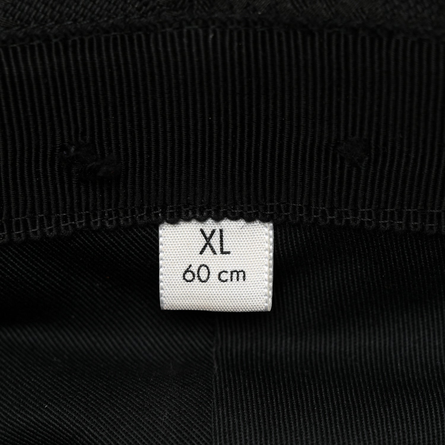 Gucci Monogram Textured Dollar Calfskin GG Jago Bucket Hat XL Black 15 of 16