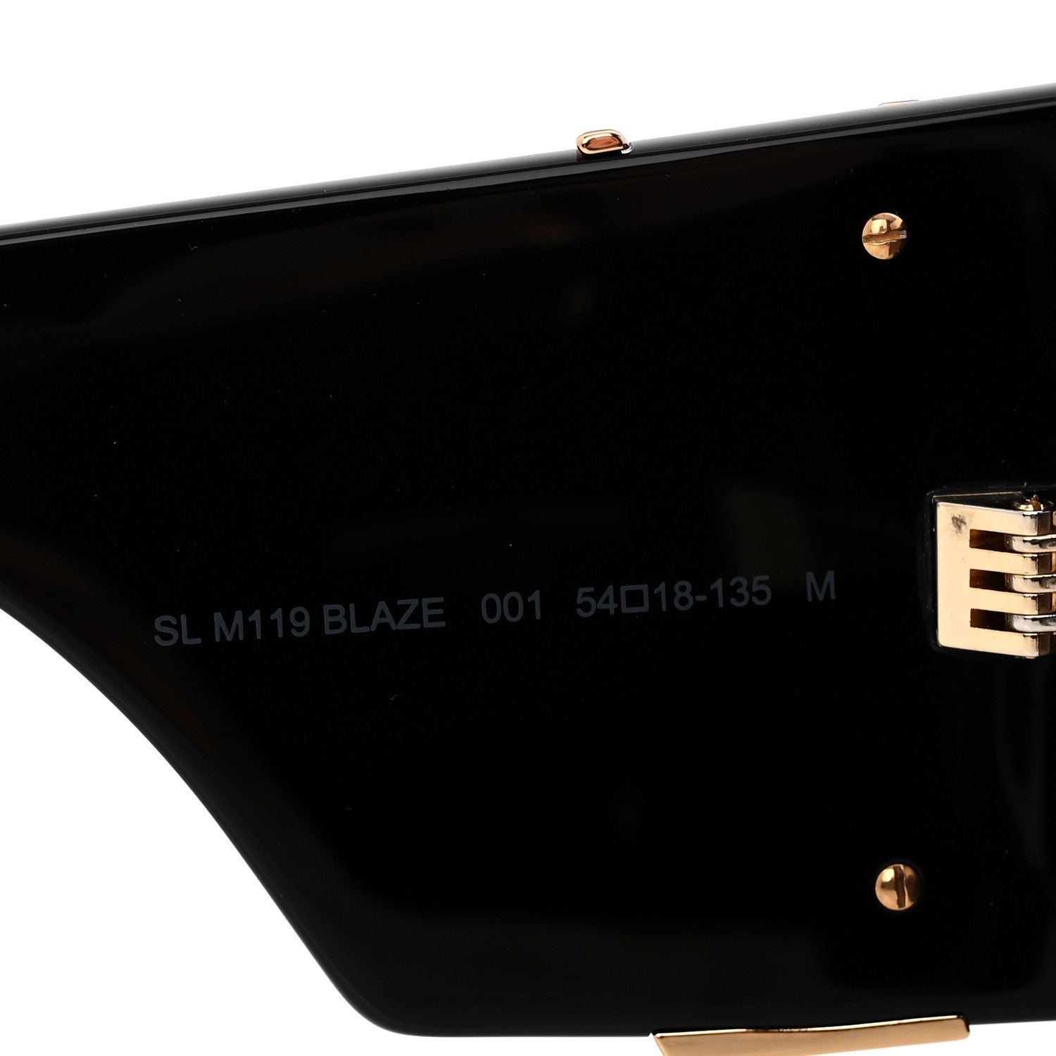 Saint Laurent Acetate Blaze Sunglasses SL M119 Black 5 of 6