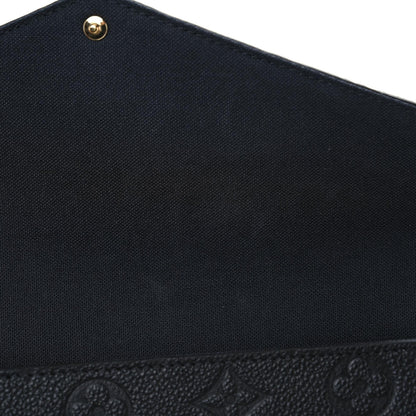 Louis Vuitton Empreinte Pochette Felicie Chain Wallet Black 10 of 11