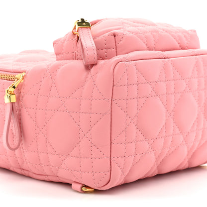 Christian Dior Lambskin Cannage Mini Backpack Peach Blossom 8 of 11