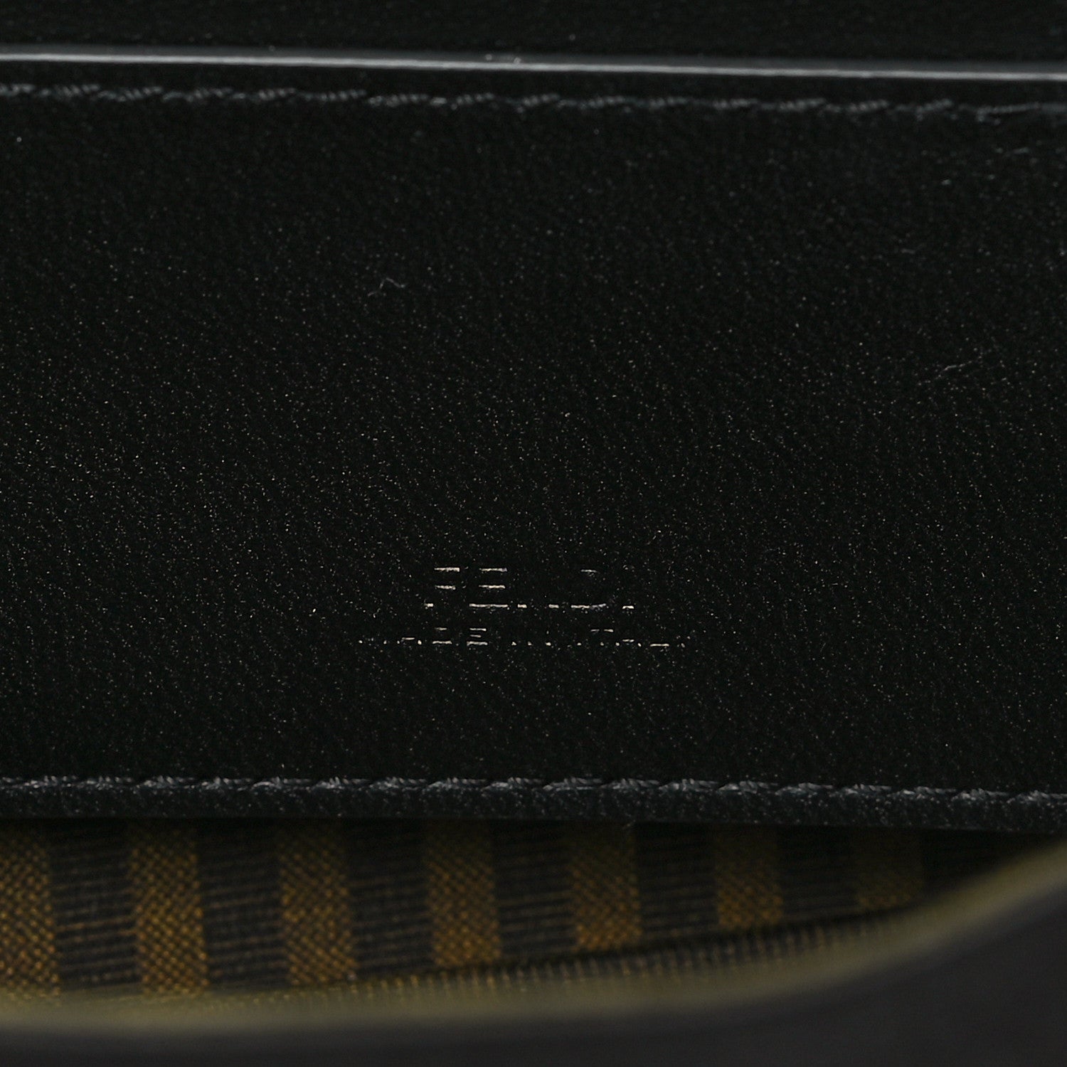 Fendi Silk Satin Phone Baguette Black 6 of 10