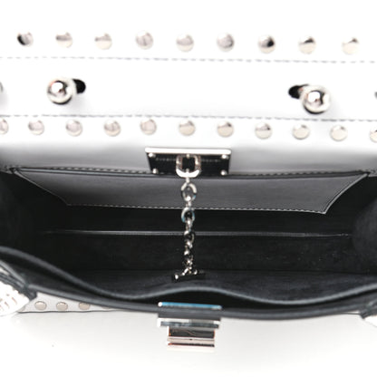 Proenza Schouler Calfskin Small Studded Hava Top Handle Bag White 4 of 4