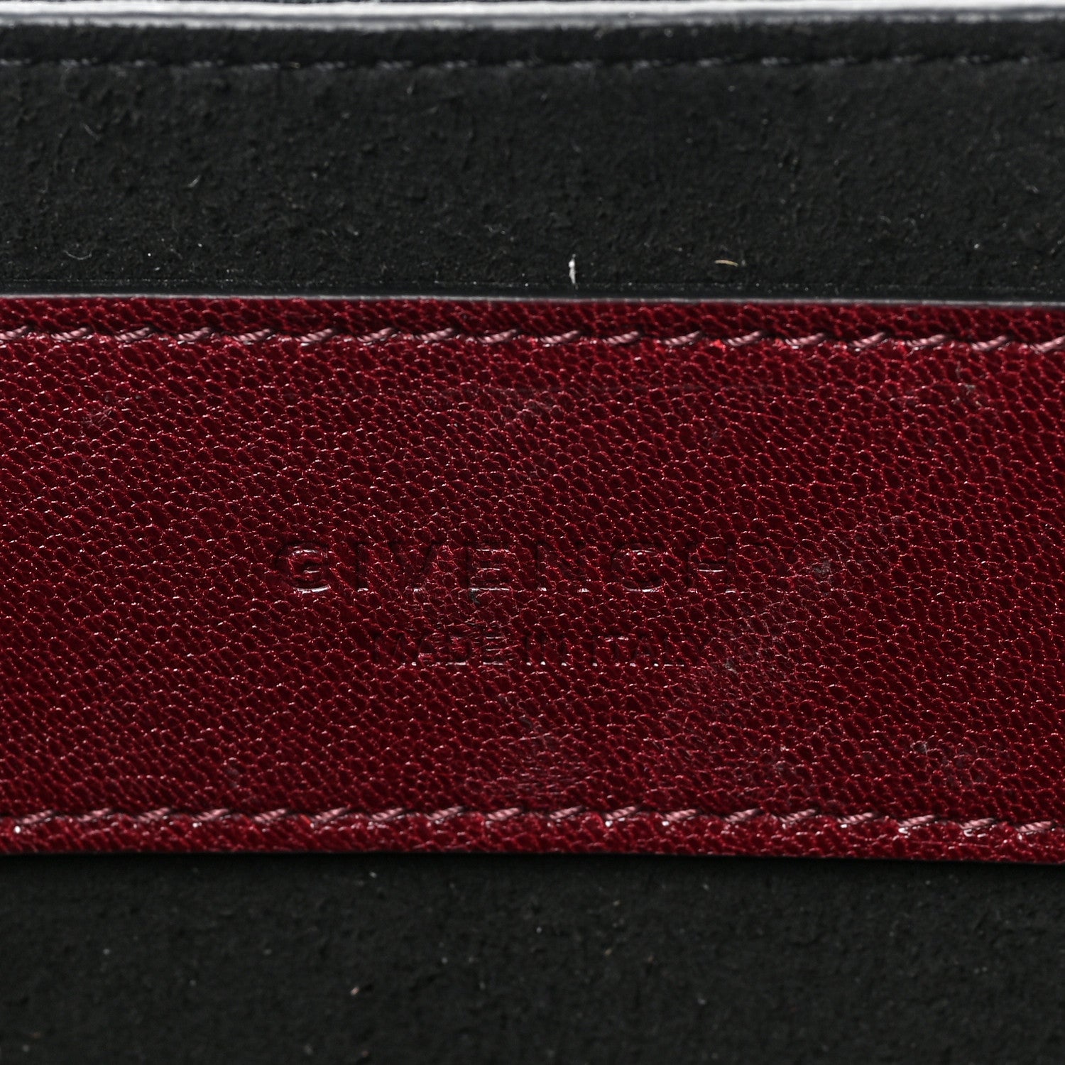 Givenchy Crinkled Patent Deerskin Suede Small GV3 Shoulder Bag Aubergine Graphite 6 of 8