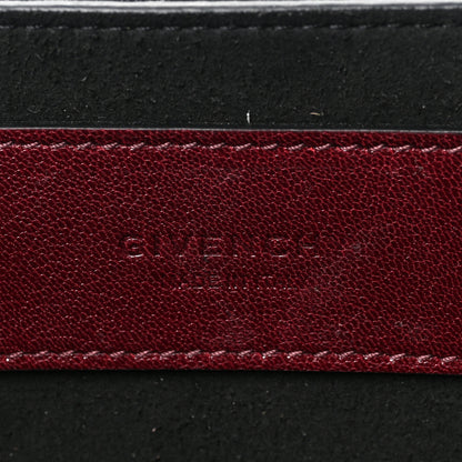 Givenchy Crinkled Patent Deerskin Suede Small GV3 Shoulder Bag Aubergine Graphite 6 of 8