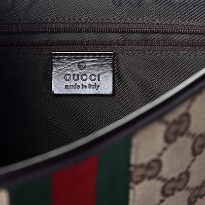 Gucci Monogram Web Jackie O Hobo Dark Brown 6 of 9