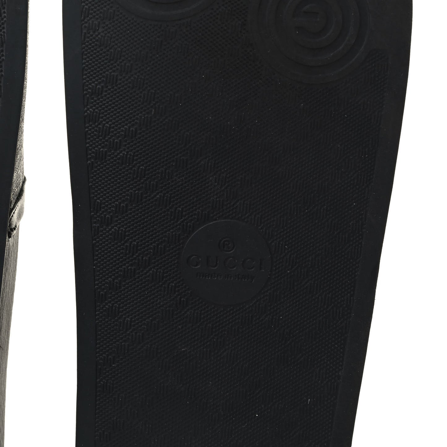 X SEGA Supreme Canvas GUCCY Stars Womens Slide Sandals 41 Black Gold
