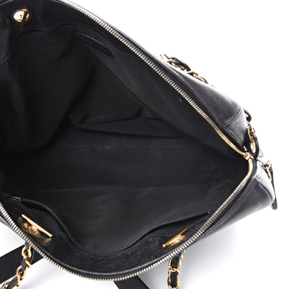 Chanel Caviar Large CC Shoulder Bag Black 4 of 12