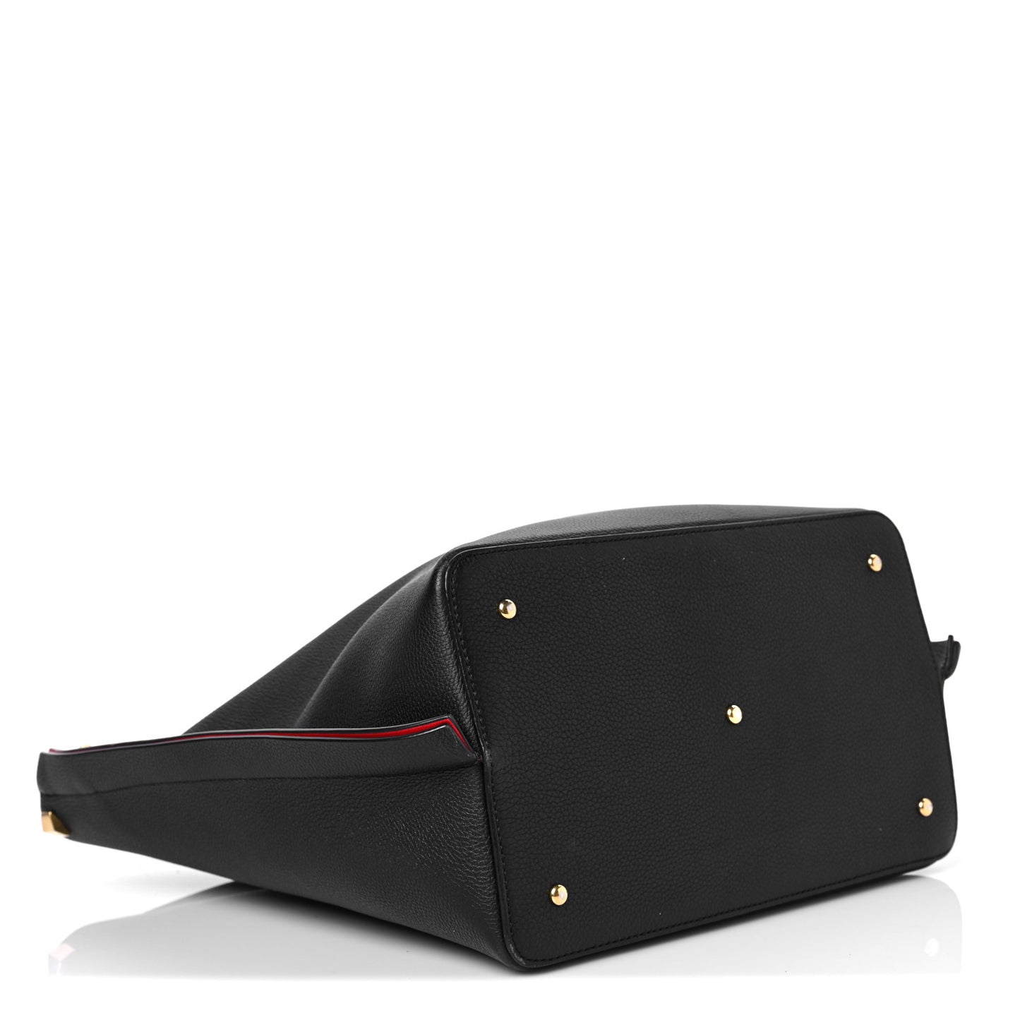 Grainy Calfskin VLogo Escape Hobo Bag Black