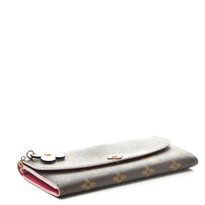Louis Vuitton Monogram Bloom Flower Emilie Wallet 4 of 7