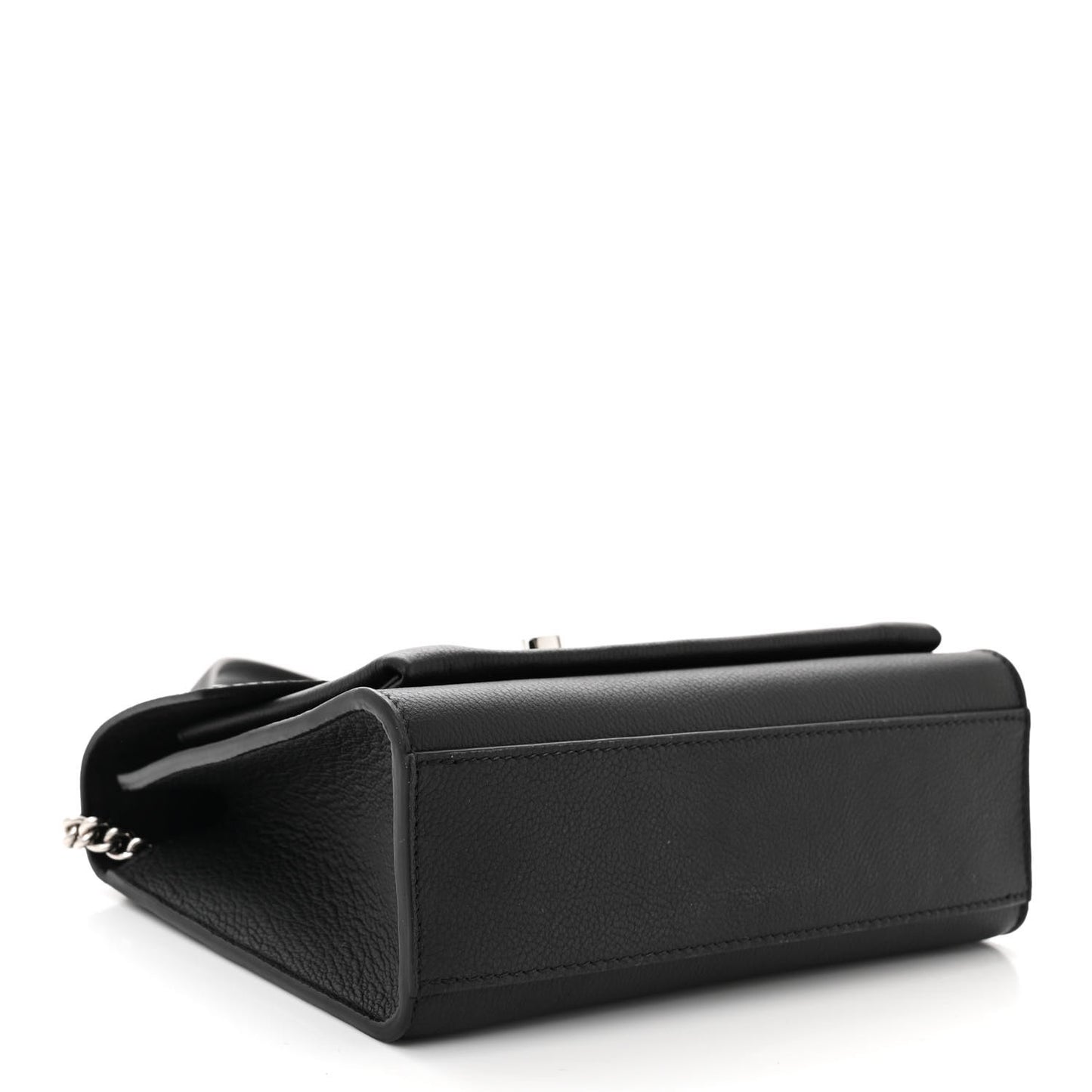 Soft Calfskin My Lockme Chain Bag BB Black