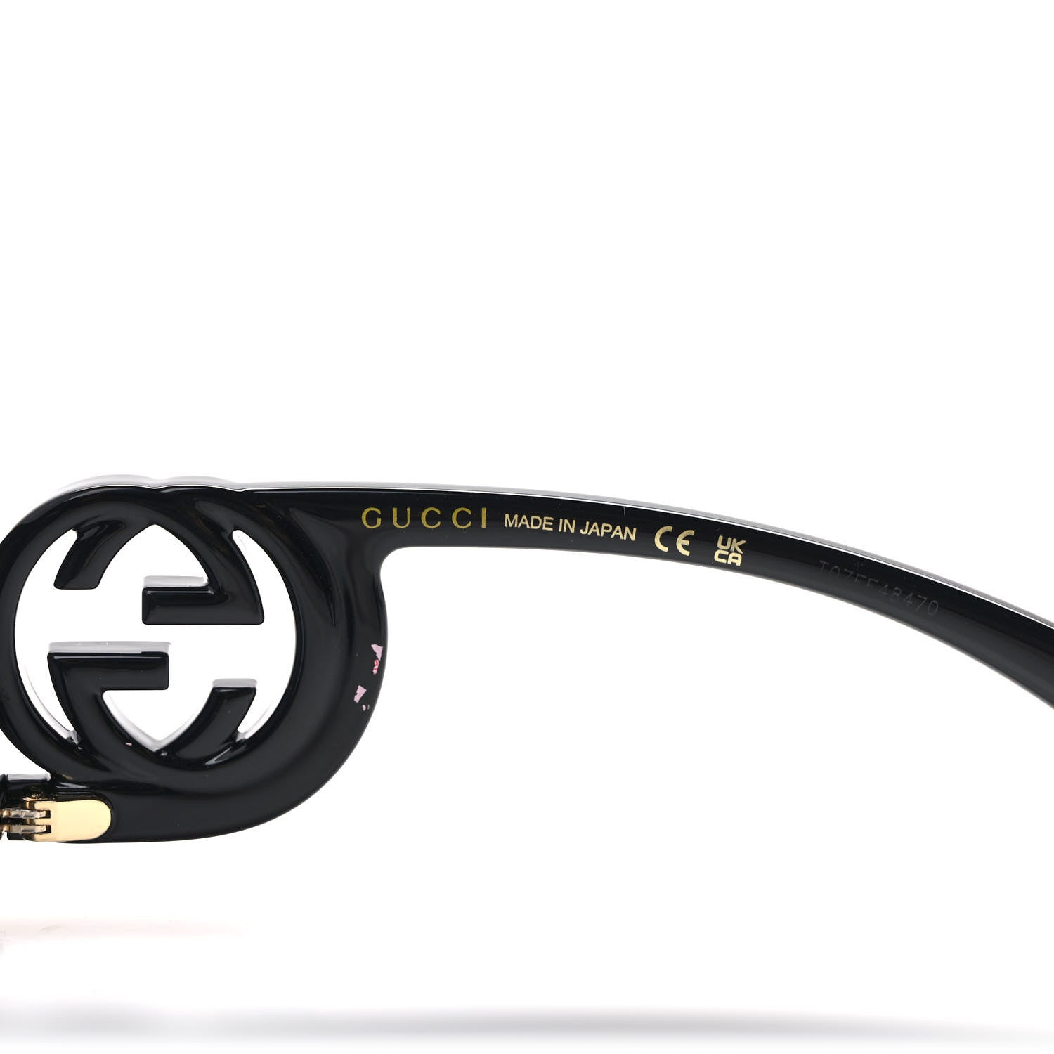 Gucci Acetate Chaise Rectangler Frame Sunglasses GG1325S Black 5 of 8