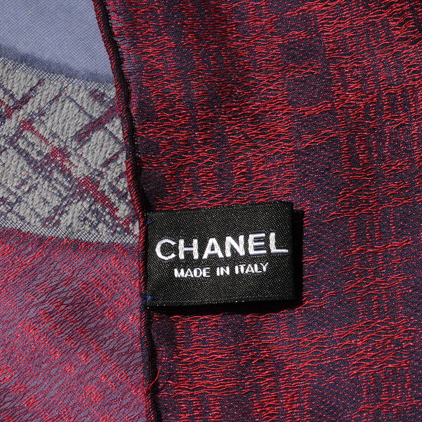 Silk Wool Tweed CC Scarf