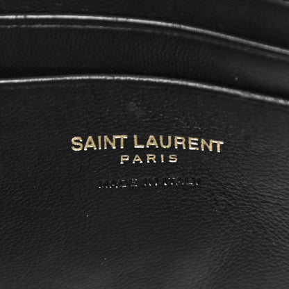 Saint Laurent Grain De Poudre Matelasse Monogram Mini Lou Camera Bag Black 6 of 11