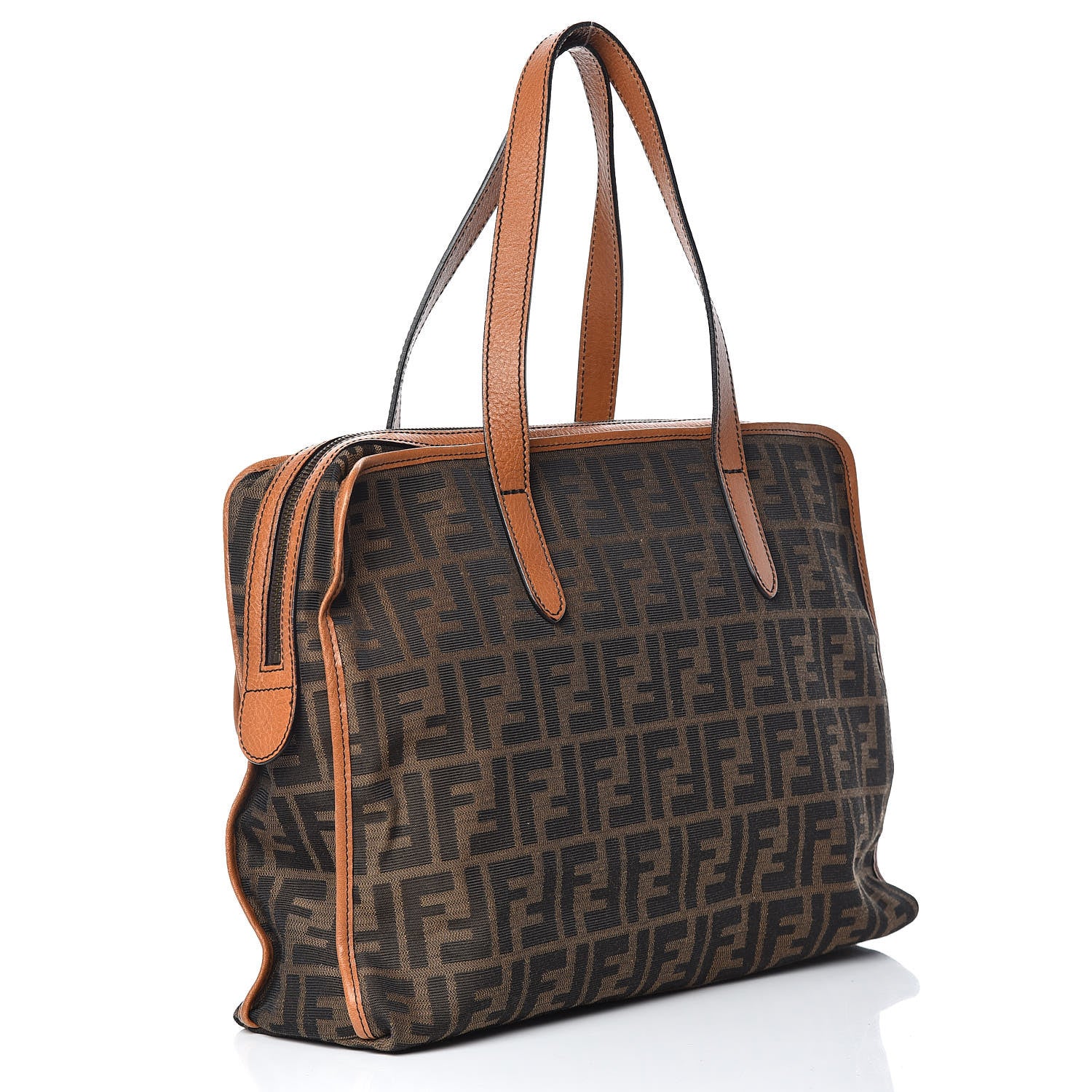 Fendi Zucca Pocket Shoulder Bag Tobacco 3 of 11
